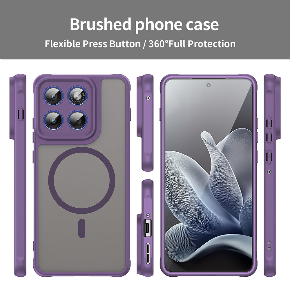Custodia MagSafe per Motorola Edge 70, Techsuit, HaloFrost II, Viola