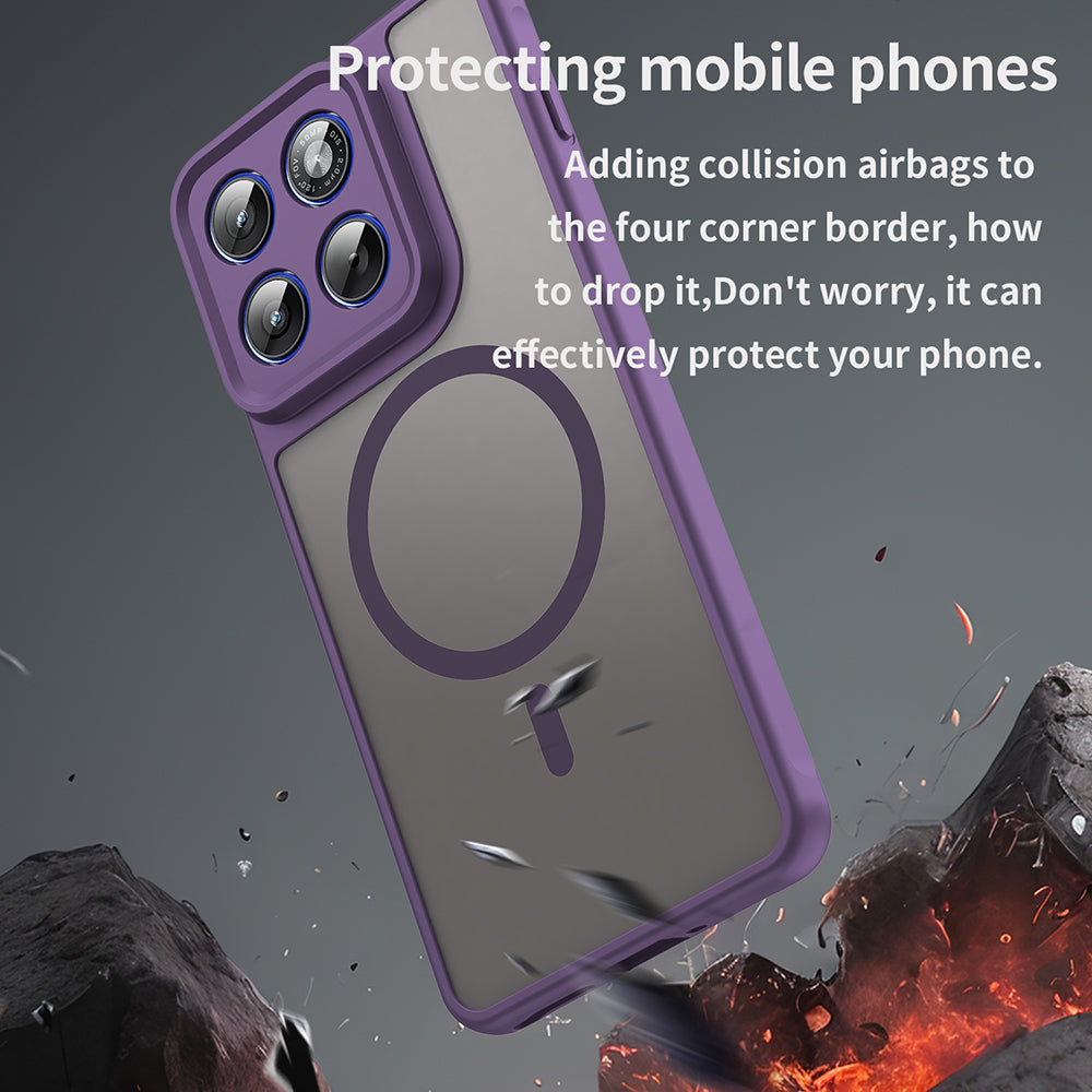 Custodia MagSafe per Motorola Edge 70, Techsuit, HaloFrost II, Viola
