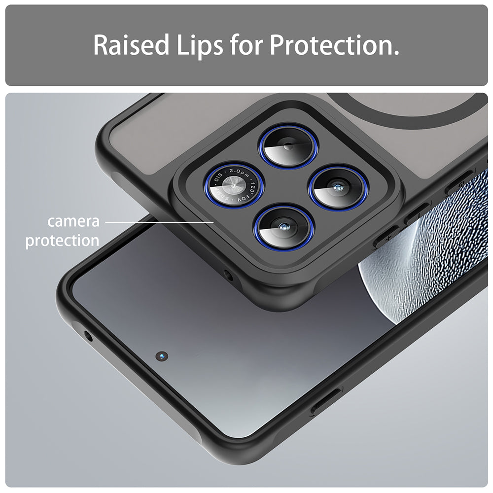 Custodia MagSafe per Motorola Edge 70, Techsuit, HaloFrost II, Nera