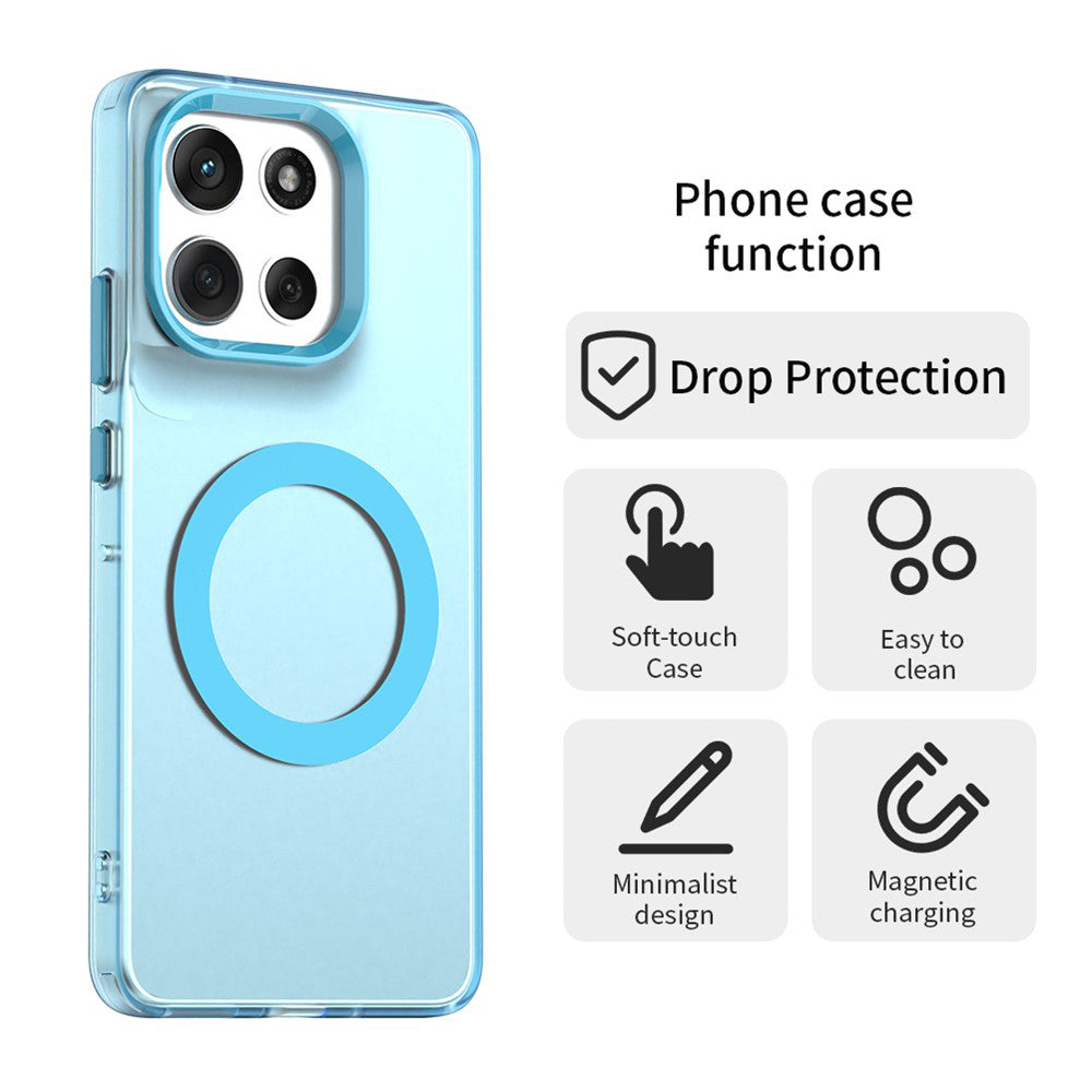 Custodia MagSafe per Motorola Moto G86, Techsuit, CandyCase, Blu