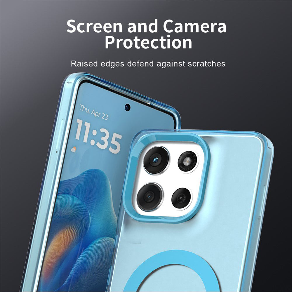 Custodia MagSafe per Motorola Moto G86, Techsuit, CandyCase, Blu