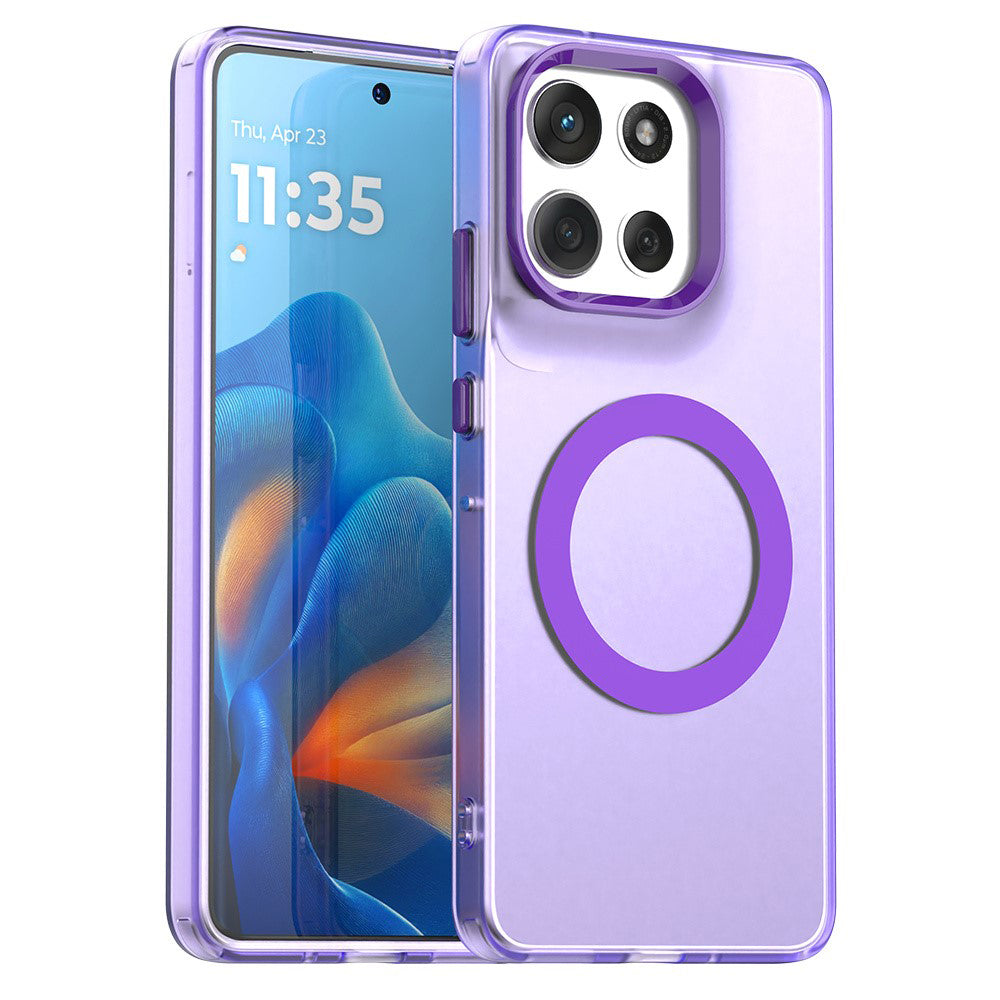 Custodia MagSafe per Motorola Moto G86, Techsuit, CandyCase, Viola