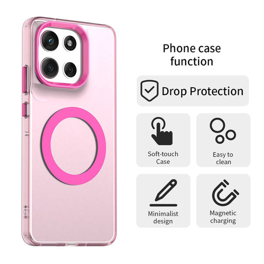 Custodia MagSafe per Motorola Moto G86, Techsuit, CandyCase, Rosa