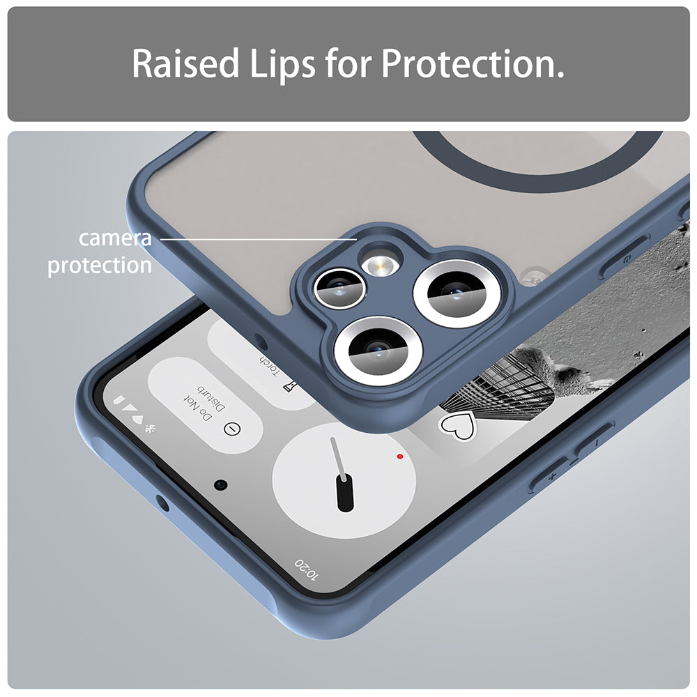 Custodia MagSafe per Nothing CMF Phone 2 Pro, Techsuit, HaloFrost II, Blu Navy