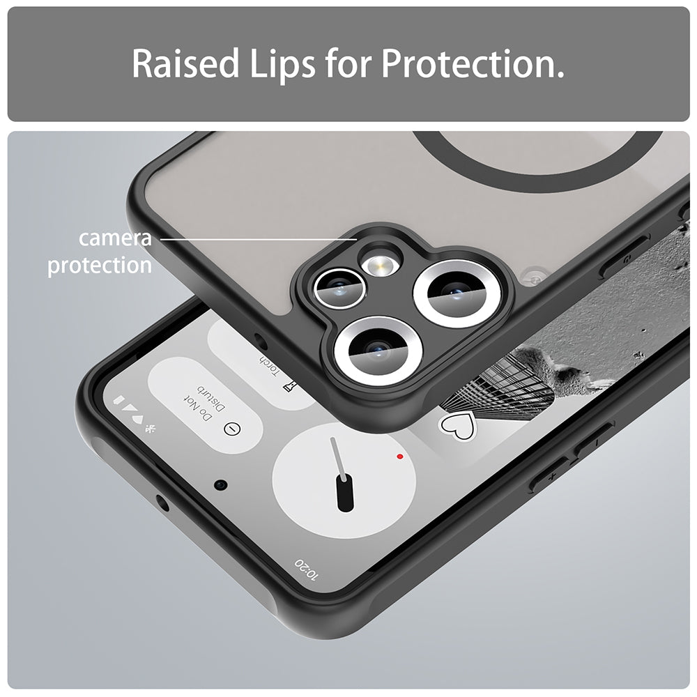 Custodia MagSafe per Nothing CMF Phone 2 Pro, Techsuit, HaloFrost II, Nera