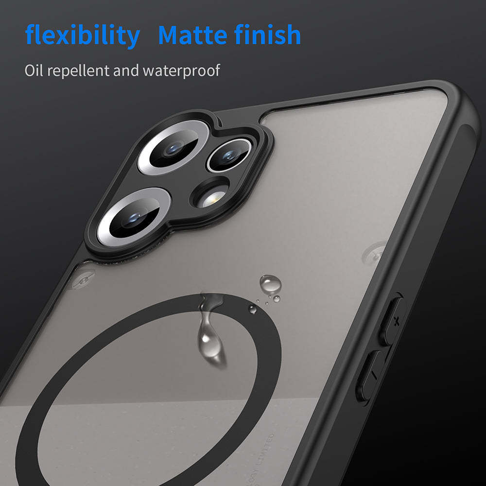Custodia MagSafe per Nothing CMF Phone 2 Pro, Techsuit, HaloFrost II, Nera