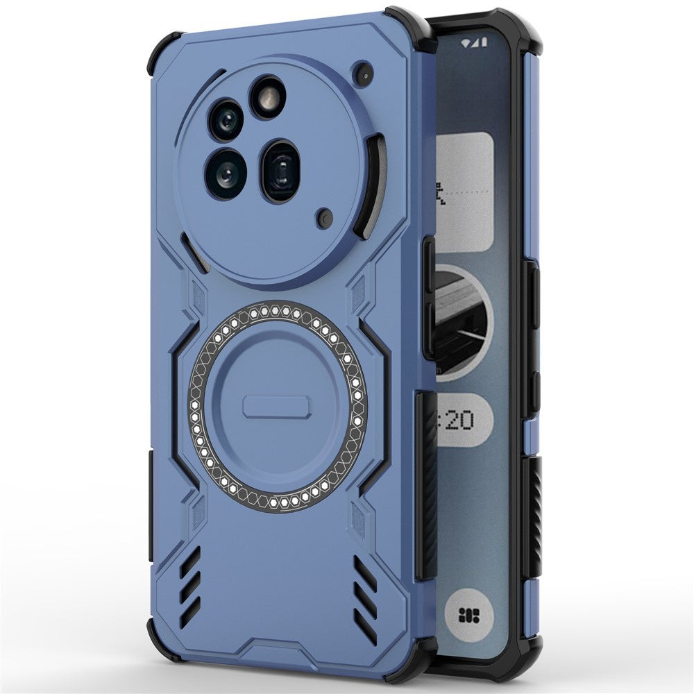 Custodia MagSafe per Nothing Phone (3a) Pro, Techsuit, ArmorMag, Blu