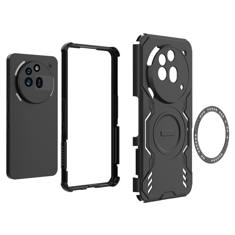 Custodia MagSafe per Nothing Phone (3a) Pro, Techsuit, ArmorMag, Blu