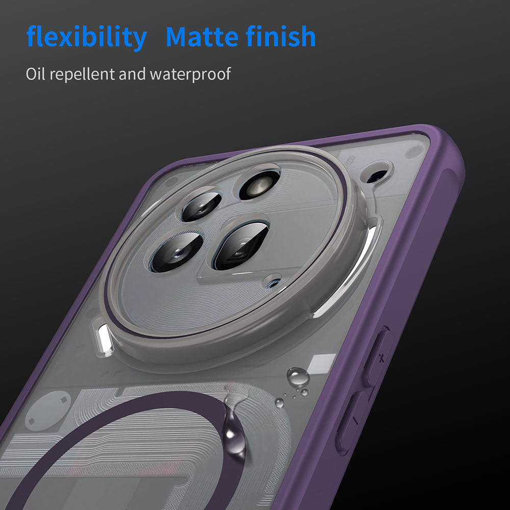 Custodia MagSafe per Nothing Phone (3a) Pro, Techsuit, HaloFrost II, Viola