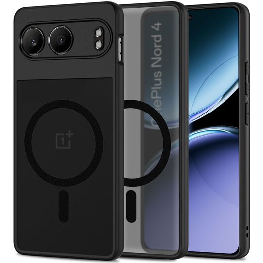 Custodia MagSafe per OnePlus Nord 4, Tech-Protect, Magmat, nero