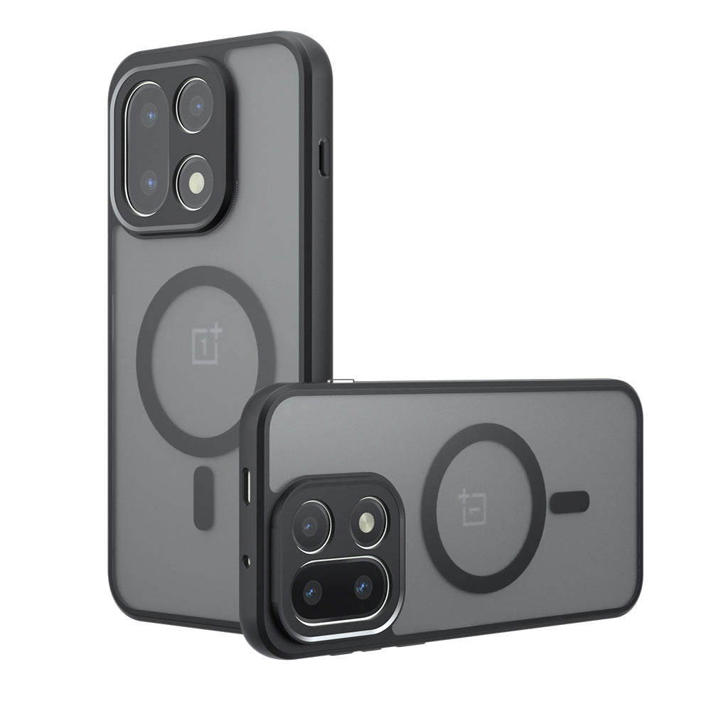 Custodia MagSafe per OnePlus 15, Techsuit, PureFrost, Nera Satinata
