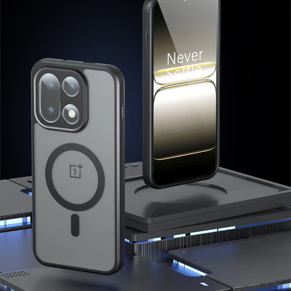 Custodia MagSafe per OnePlus 15, Techsuit, PureFrost, Nera Satinata