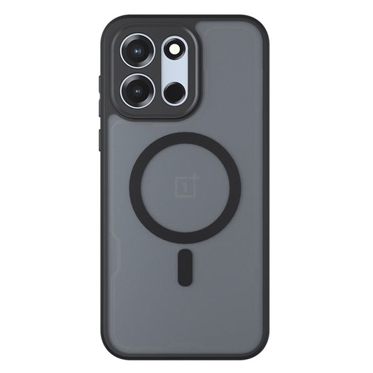 Custodia MagSafe per OnePlus Nord 6, Techsuit, PureFrost, Nero Satinato