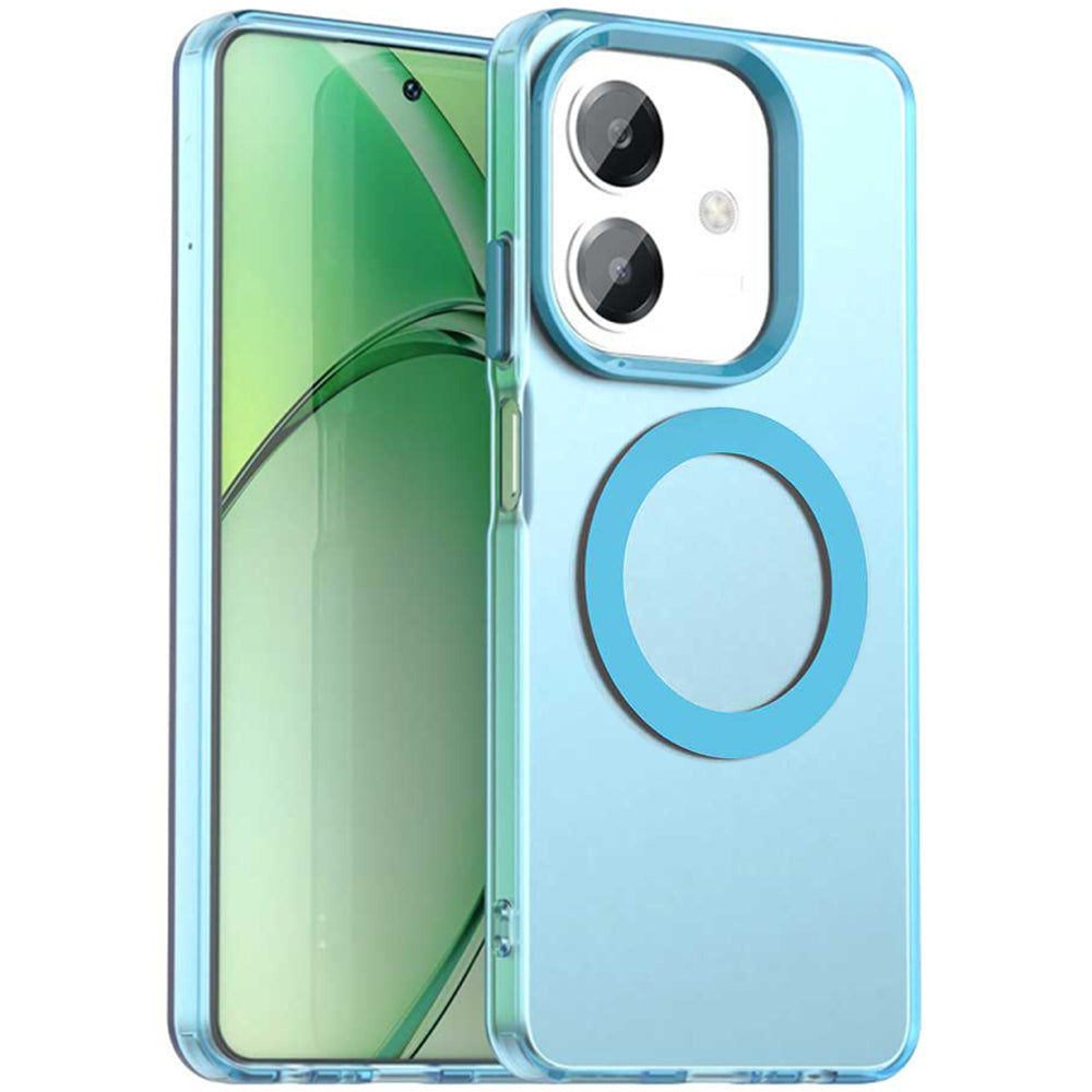 Custodia MagSafe per Oppo A3 4G / A3 5G, Techsuit, CandyCase, Blu