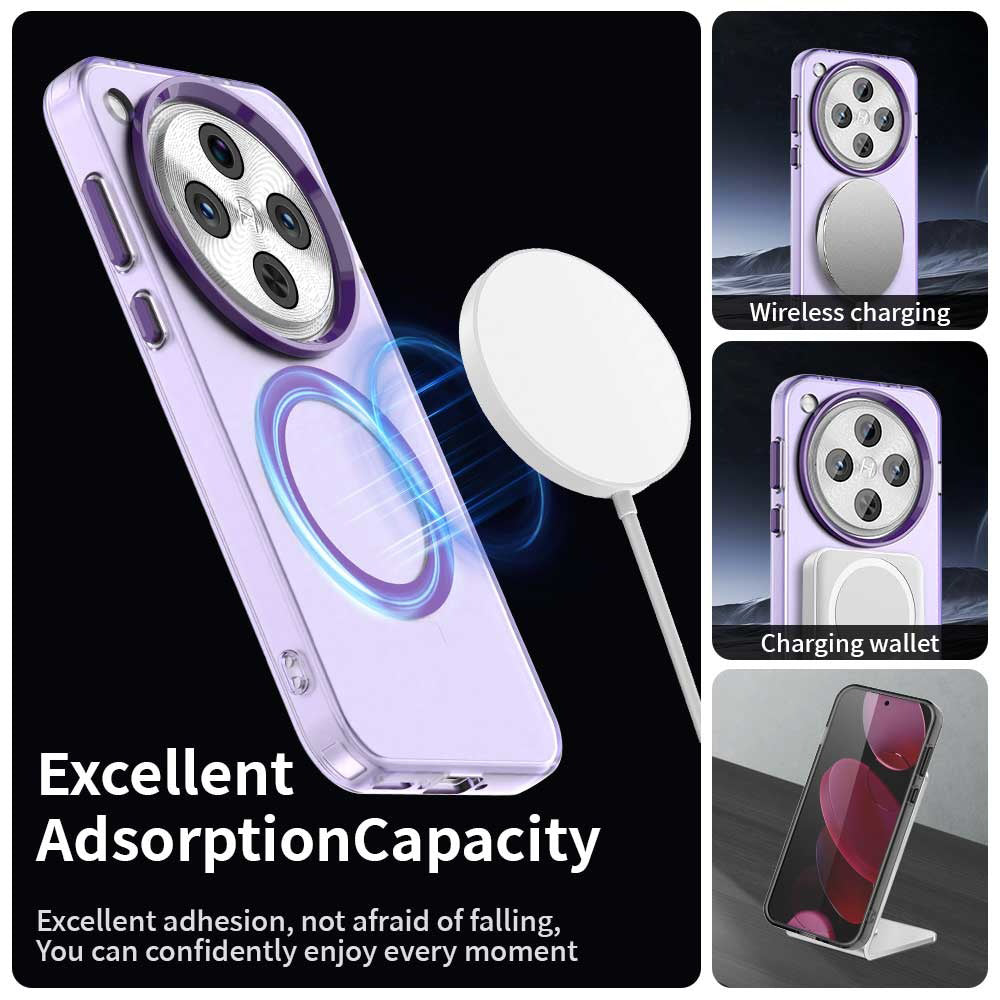 Custodia MagSafe per Oppo Find X8 Pro, Techsuit, CandyCase, Viola