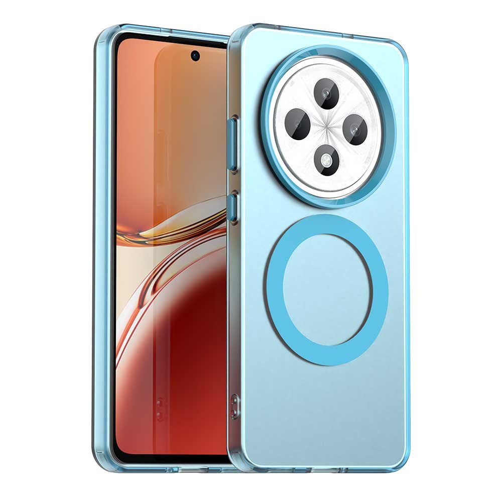Custodia MagSafe per Oppo Reno12 FS 5G / Reno12 FS 4G / Reno12 F 4G / Reno12 F, Techsuit, CandyCase, Blu
