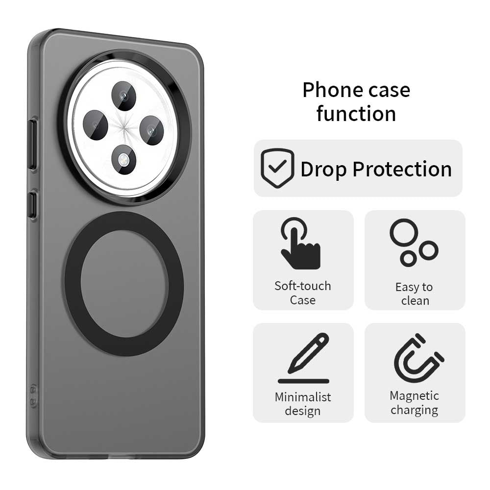 Custodia MagSafe per Oppo Reno12 FS 5G / Reno12 FS 4G / Reno12 F 4G, Techsuit, CandyCase, Nera