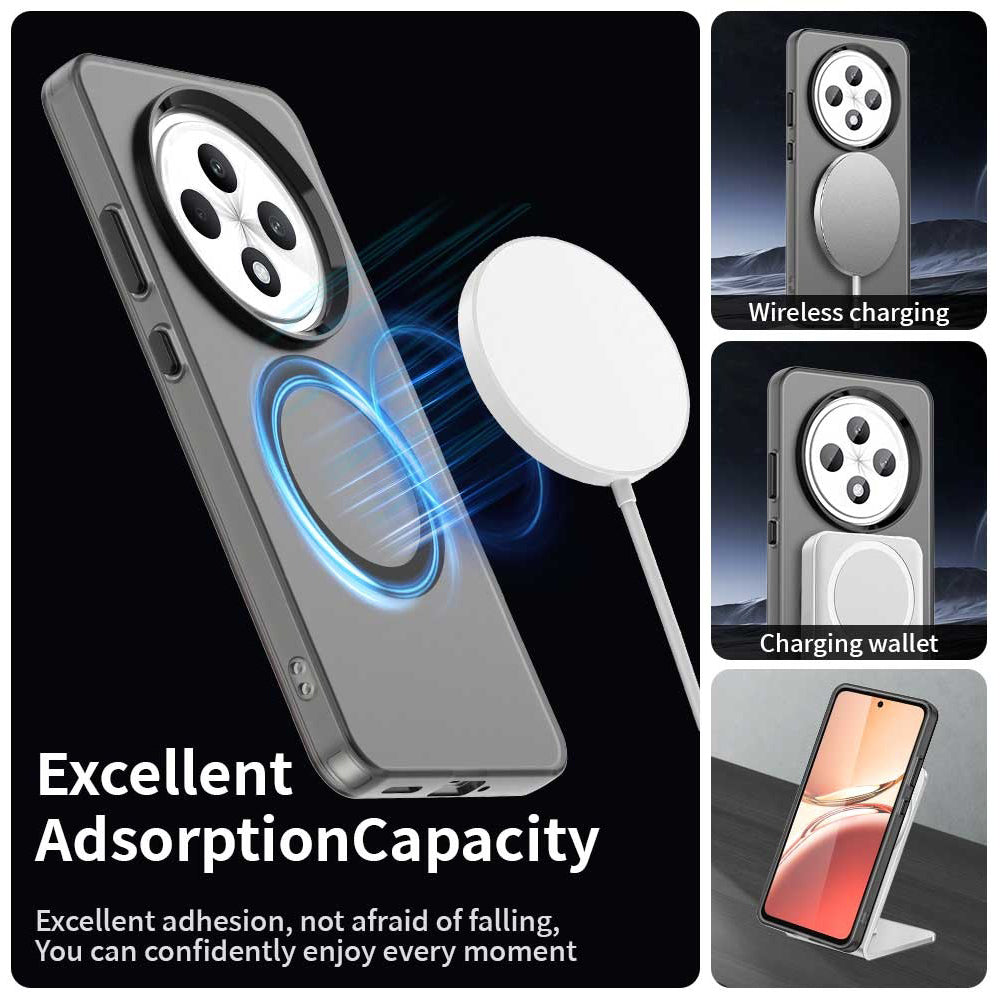 Custodia MagSafe per Oppo Reno12 FS 5G / Reno12 FS 4G / Reno12 F 4G, Techsuit, CandyCase, Nera
