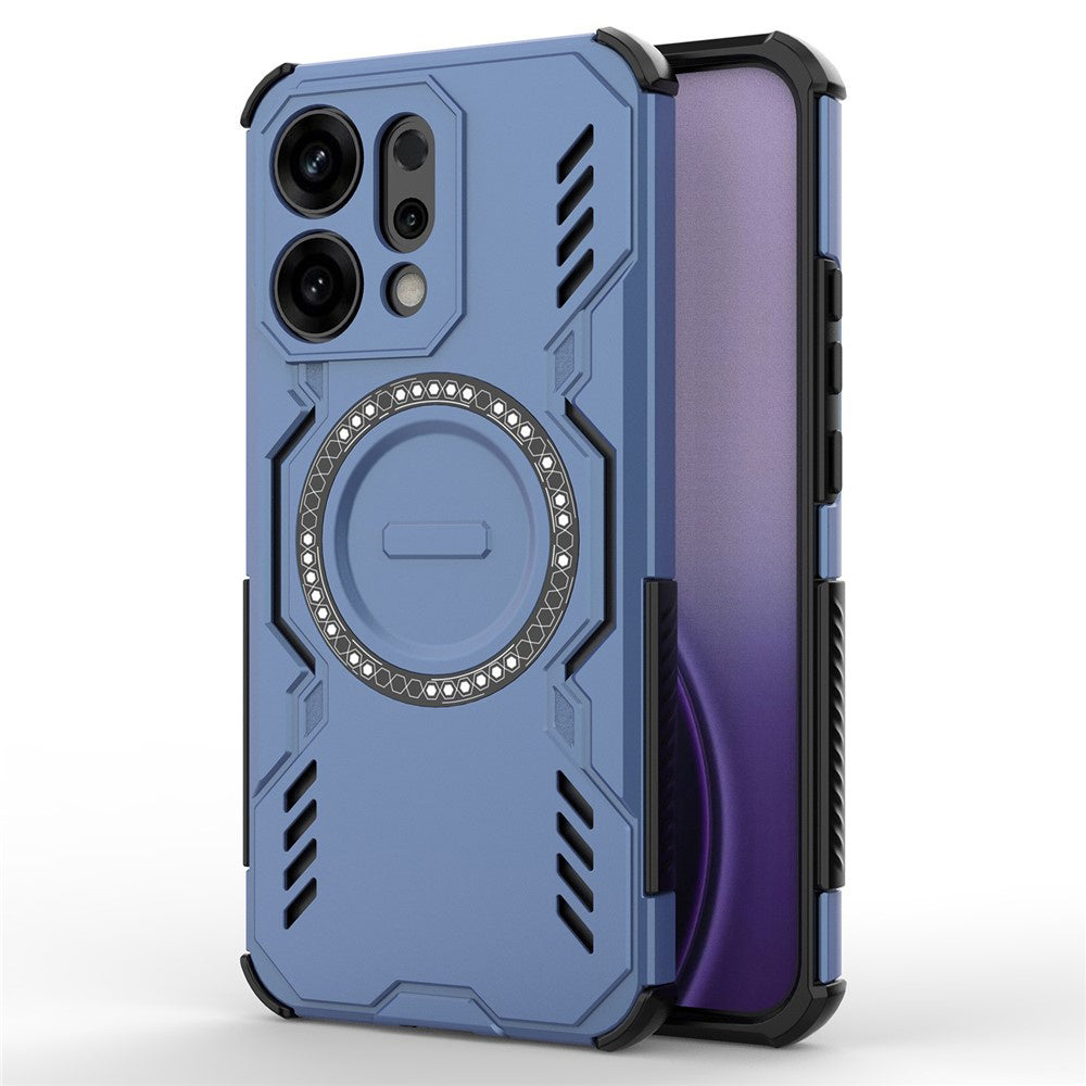 Custodia MagSafe per Oppo Reno14, Techsuit, ArmorMag, Blu
