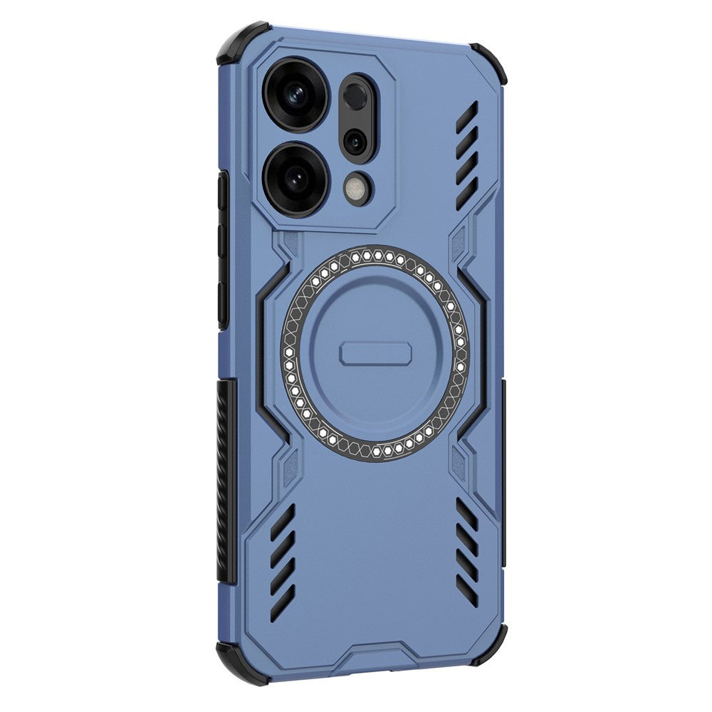 Custodia MagSafe per Oppo Reno14, Techsuit, ArmorMag, Blu