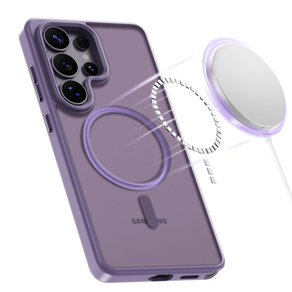 Custodia MagSafe per Samsung Galaxy S26 Ultra S948, Tech-Protect, Magmat, Viola Opaco