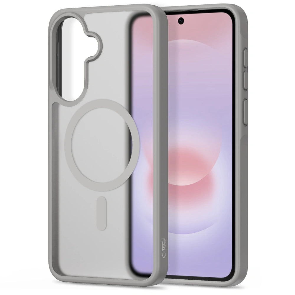 Custodia MagSafe per Samsung Galaxy A57 5G, Tech-Protect, Magmat, Grigio Opaco