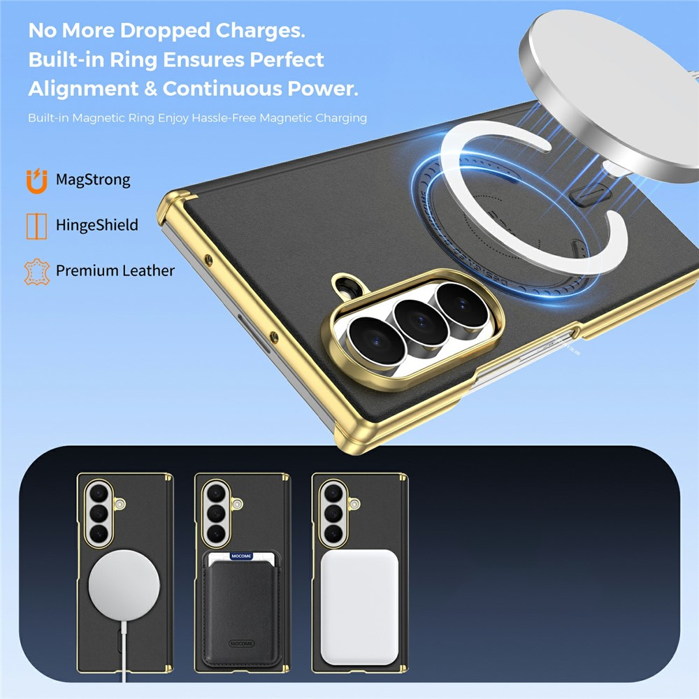 Custodia MagSafe per Samsung Galaxy Z Fold8 Ultra F976, OEM, Placcata, Nera