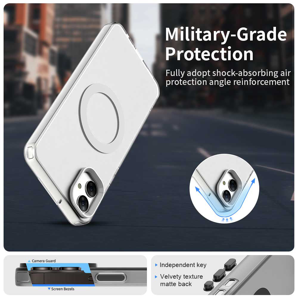 Custodia MagSafe per Samsung Galaxy A05 A055, Techsuit, CandyCase, Bianca