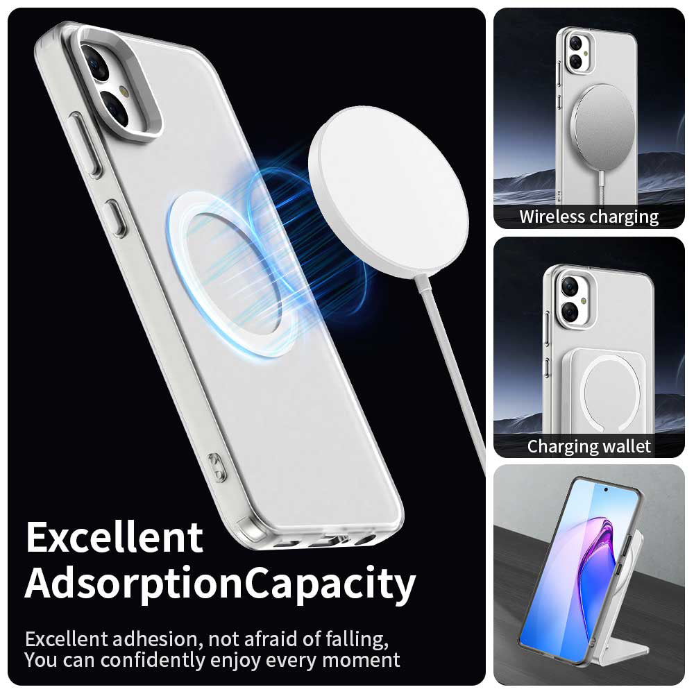 Custodia MagSafe per Samsung Galaxy A05 A055, Techsuit, CandyCase, Bianca