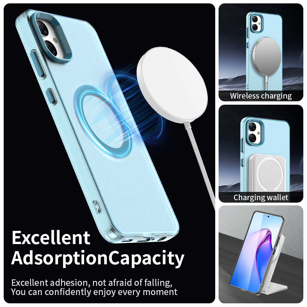 Custodia MagSafe per Samsung Galaxy A05 A055, Techsuit, CandyCase, Blu