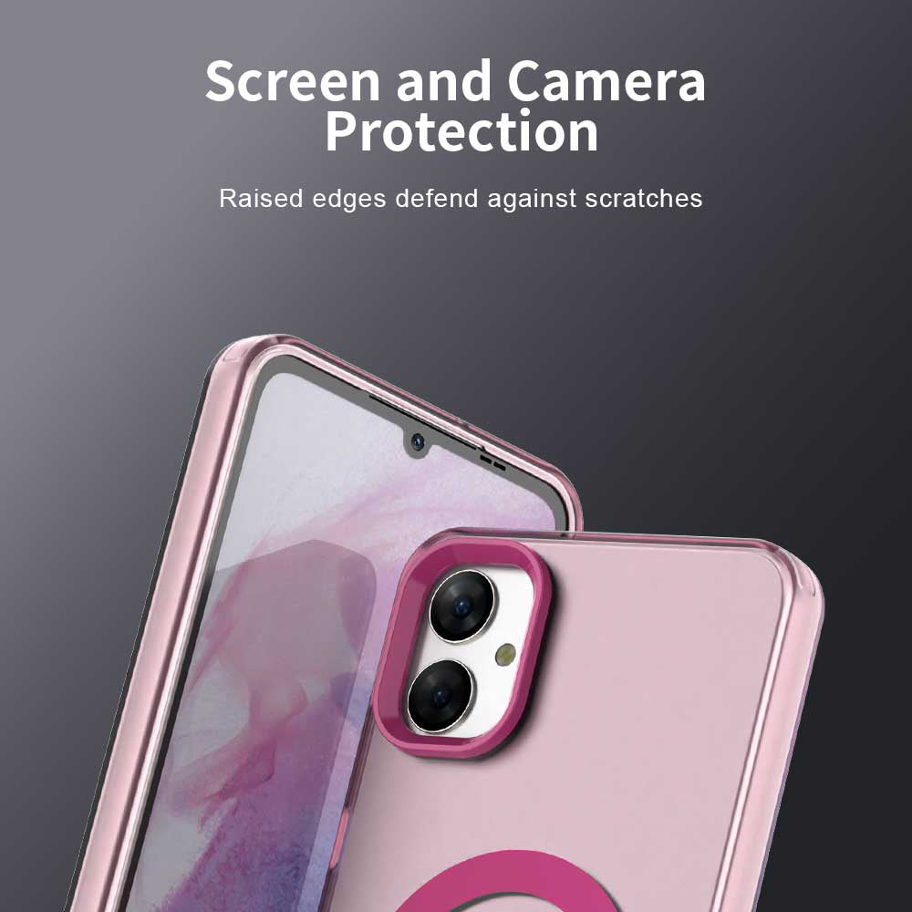 Custodia MagSafe per Samsung Galaxy A05 A055, Techsuit, CandyCase, Rosa