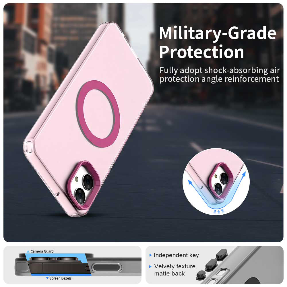 Custodia MagSafe per Samsung Galaxy A05 A055, Techsuit, CandyCase, Rosa