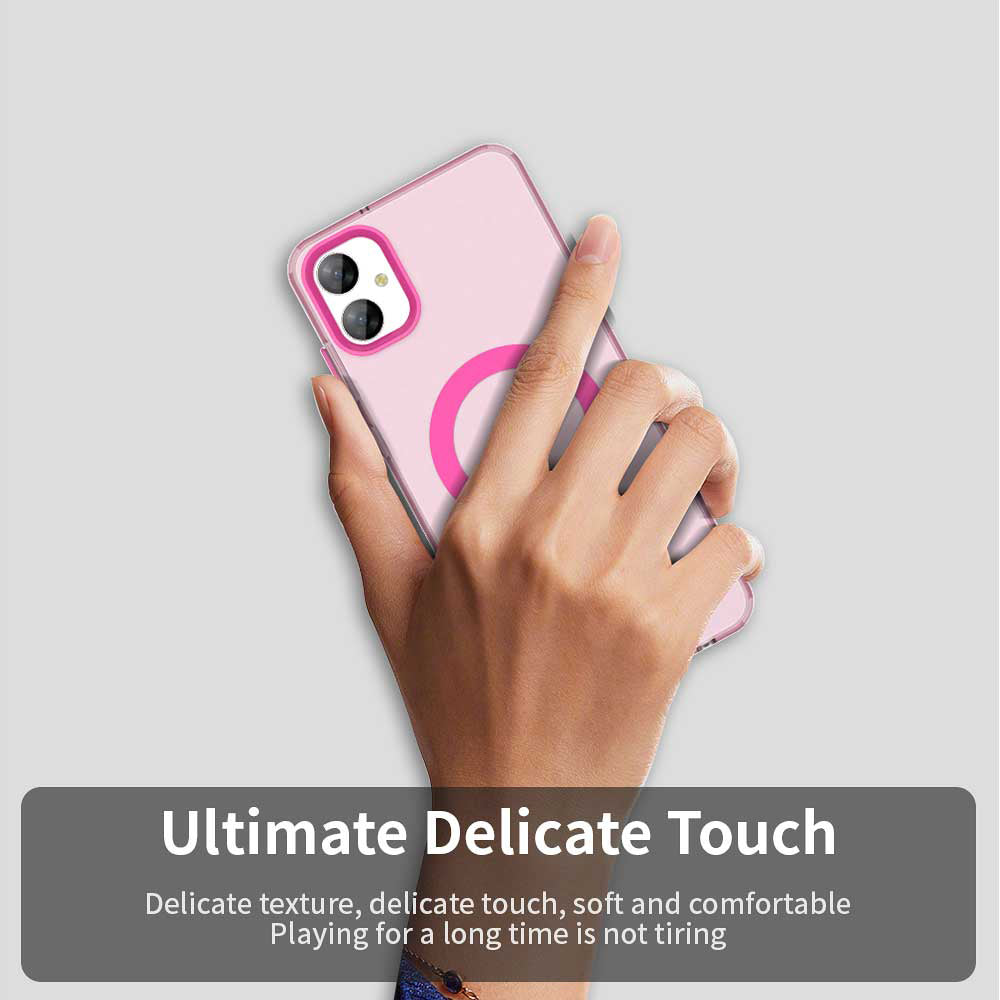 Custodia MagSafe per Samsung Galaxy A05 A055, Techsuit, CandyCase, Rosa