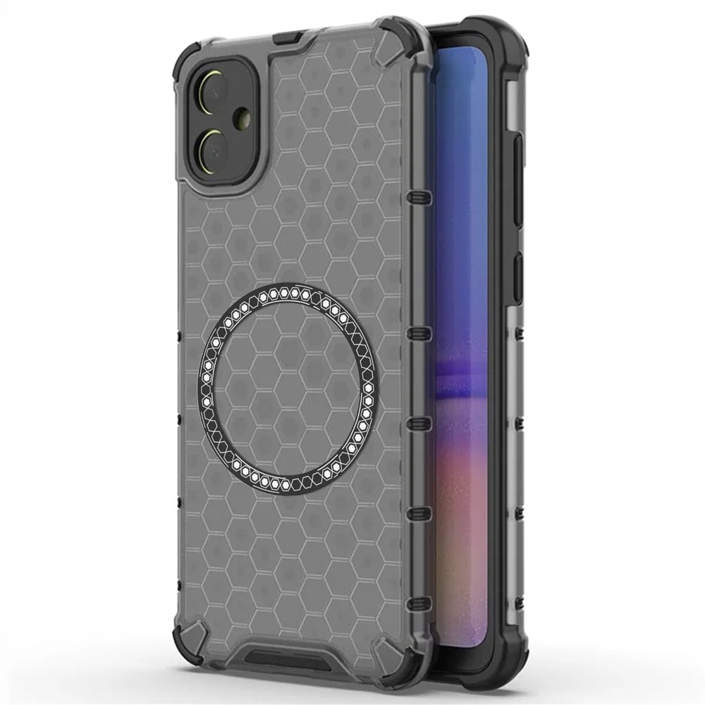 Custodia MagSafe per Samsung Galaxy A05 A055, Techsuit, HoneyComb Shield, Nera