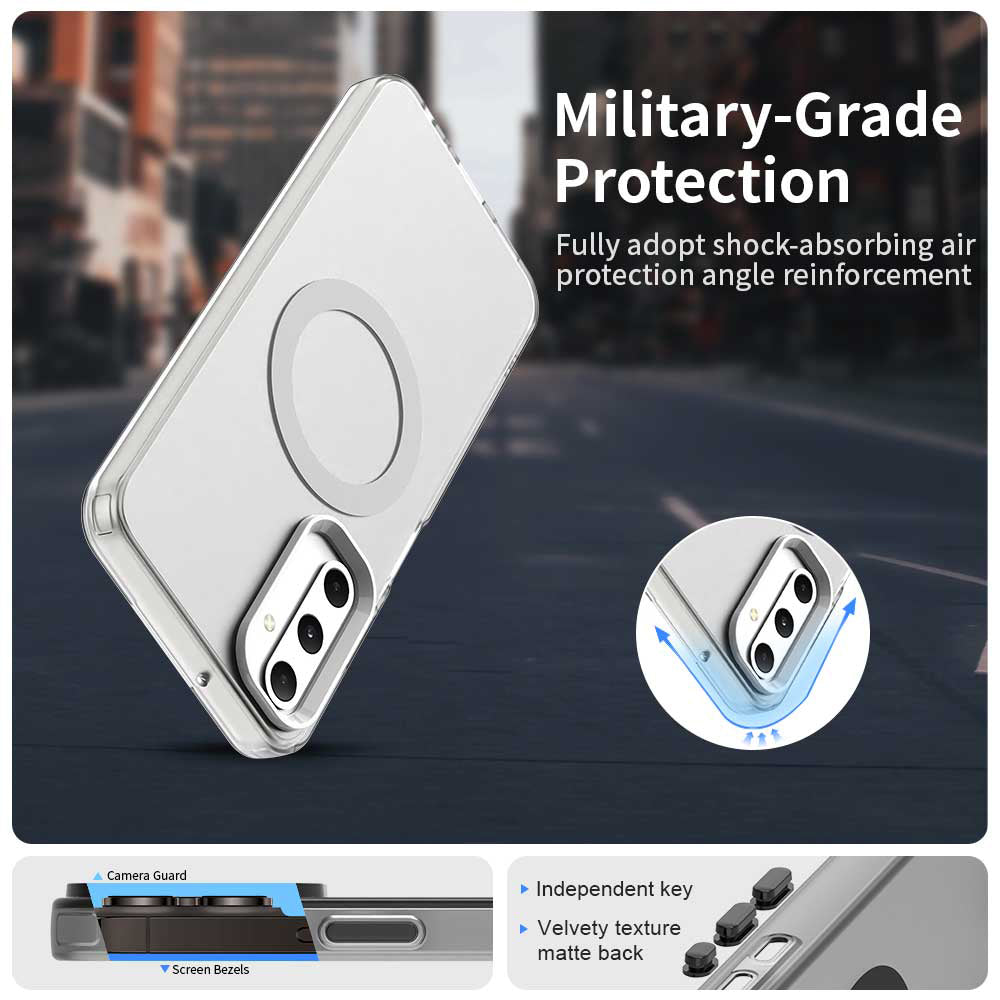 Custodia MagSafe per Samsung Galaxy A05s A057, Techsuit, CandyCase, Bianca