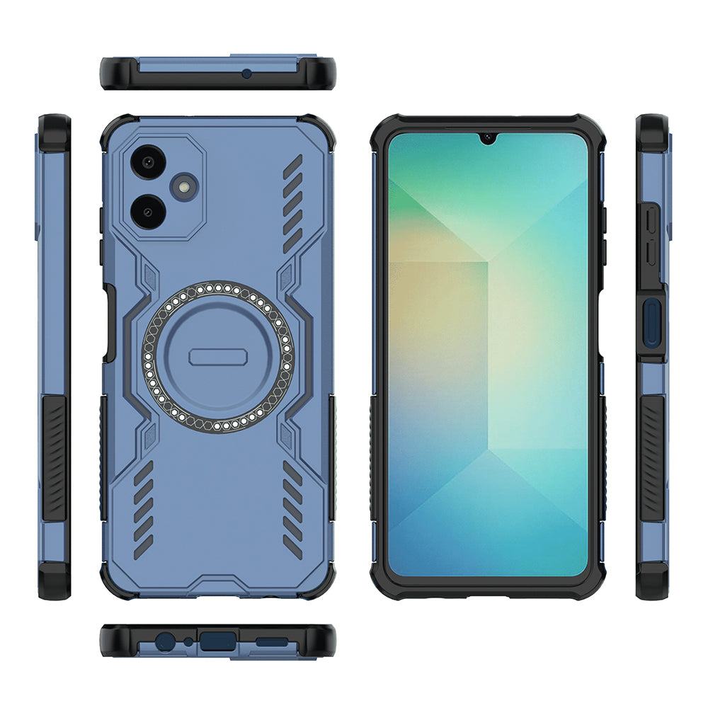 Custodia MagSafe per Samsung Galaxy A06 A065, Techsuit, ArmorMag, Blu