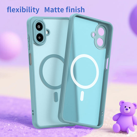 Custodia MagSafe per Samsung Galaxy A07 4G A075, Techsuit, HaloFrost II, Verde Chiaro