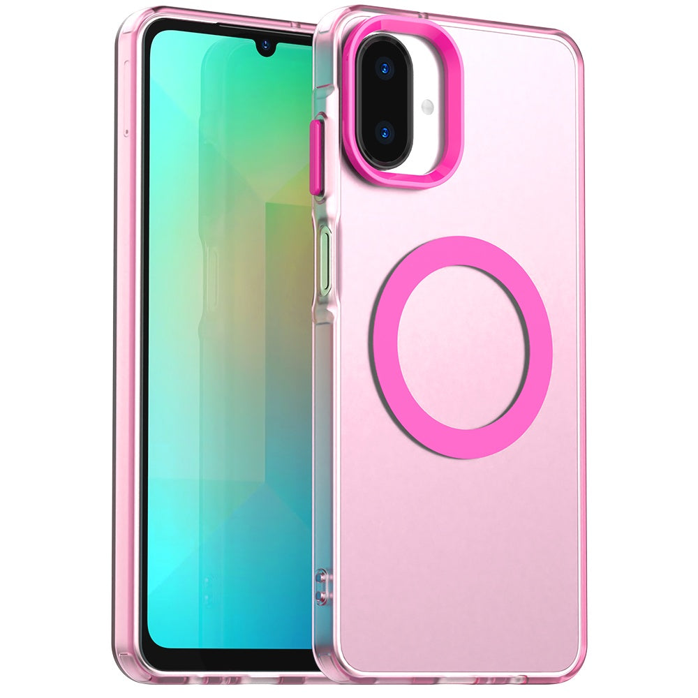 Custodia MagSafe per Samsung Galaxy A07 4G A075, Techsuit, CandyCase, Rosa