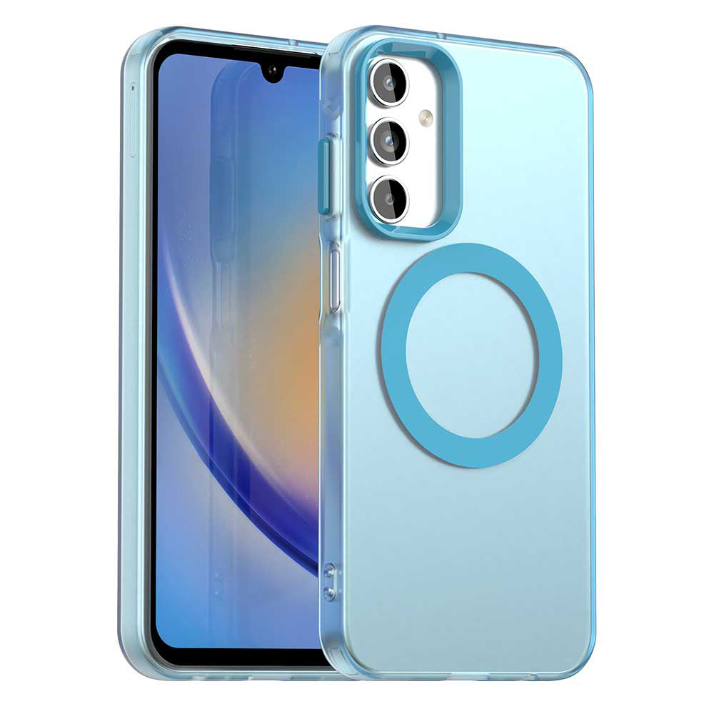 Custodia MagSafe per Samsung Galaxy A15 5G A156 / A15 A155, Techsuit, CandyCase, Blu