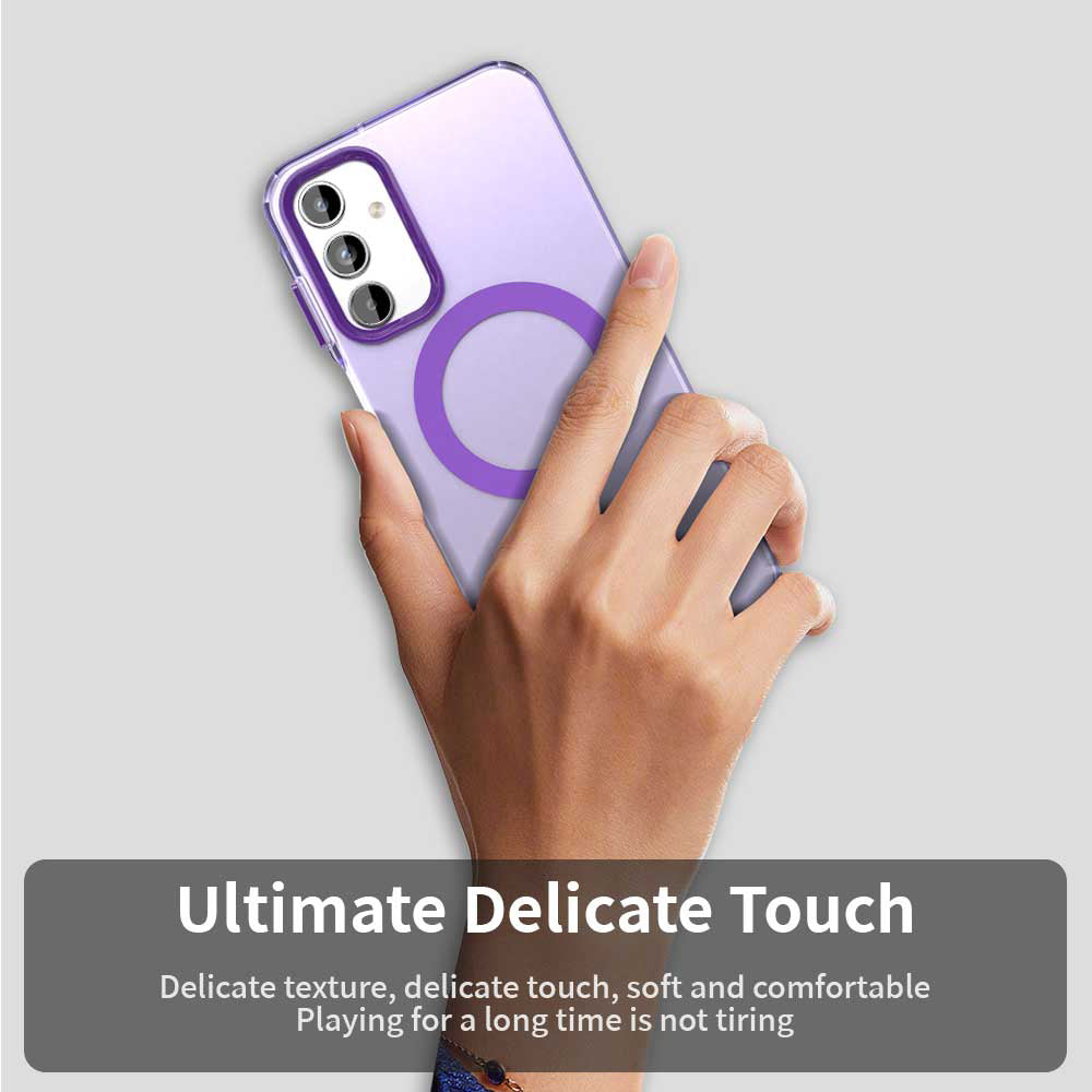 Custodia MagSafe per Samsung Galaxy A15 5G A156 / A15 A155, Techsuit, CandyCase, Viola