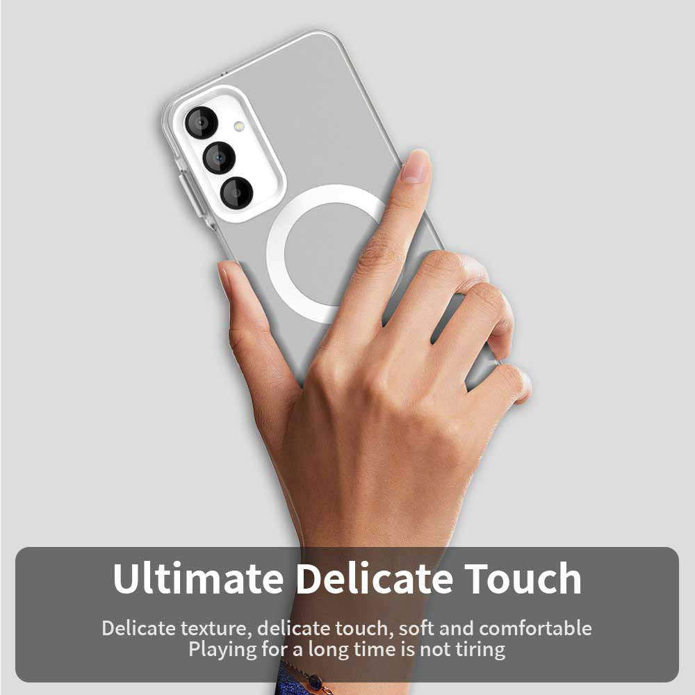 Custodia MagSafe per Samsung Galaxy A16 5G A166 / A16 4G A165, Techsuit, CandyCase, Bianca