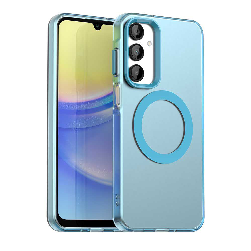 Custodia MagSafe per Samsung Galaxy A16 5G A166 / A16 4G A165, Techsuit, CandyCase, Blu