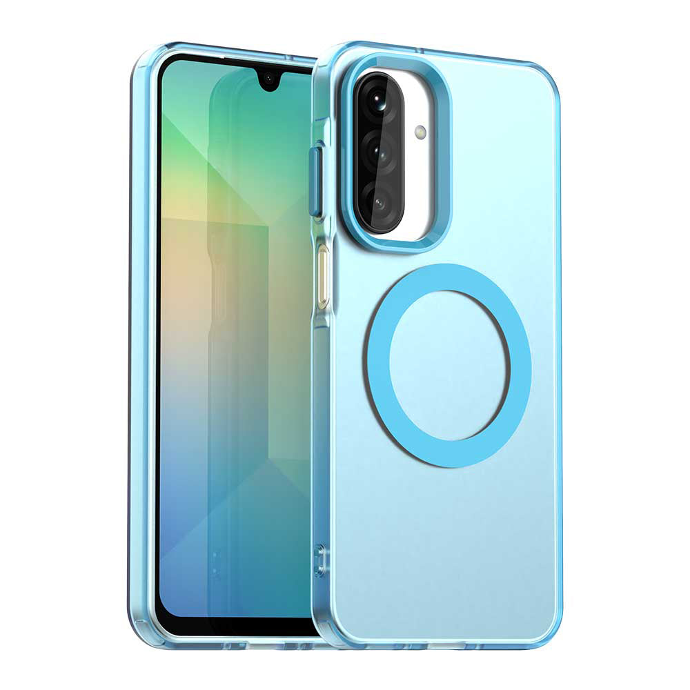 Custodia MagSafe per Samsung Galaxy A17 5G A176, Techsuit, CandyCase, Blu