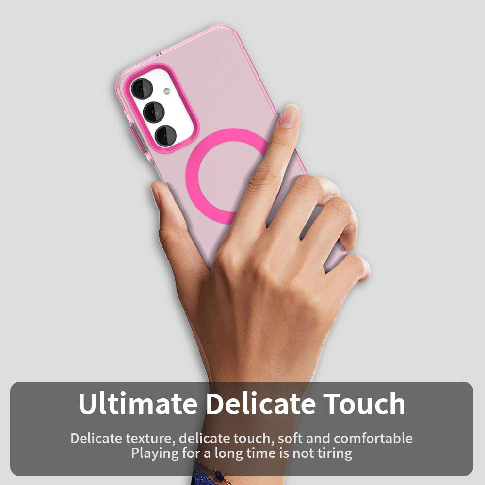 Custodia MagSafe per Samsung Galaxy A25 A256, Techsuit, CandyCase, Rosa