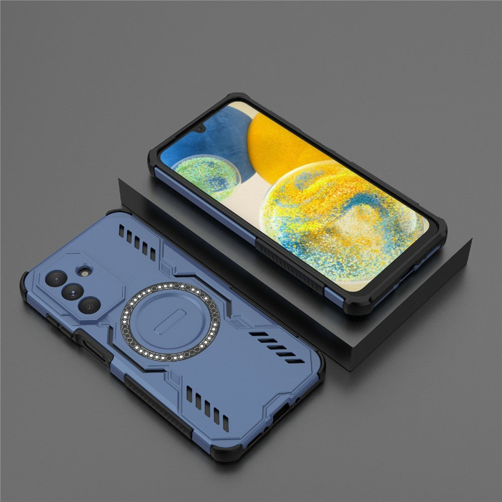 Custodia MagSafe per Samsung Galaxy A26 A266, Techsuit, ArmorMag, Blu