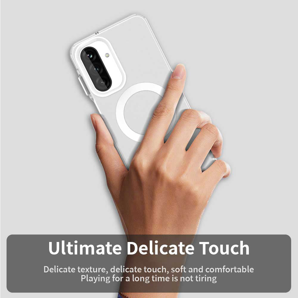 Custodia MagSafe per Samsung Galaxy A26 A266, Techsuit, CandyCase, Bianca