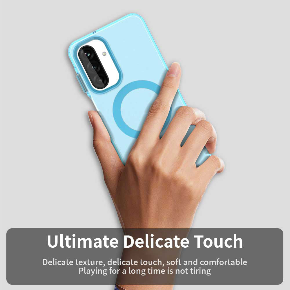 Custodia MagSafe per Samsung Galaxy A26 A266, Techsuit, CandyCase, Blu