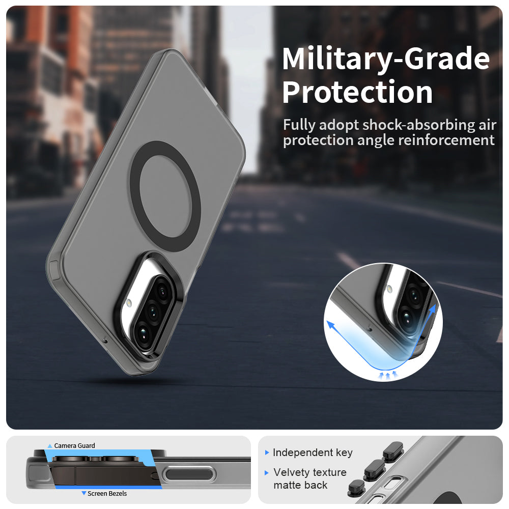 Custodia MagSafe per Samsung Galaxy A26 A266, Techsuit, CandyCase, Nera