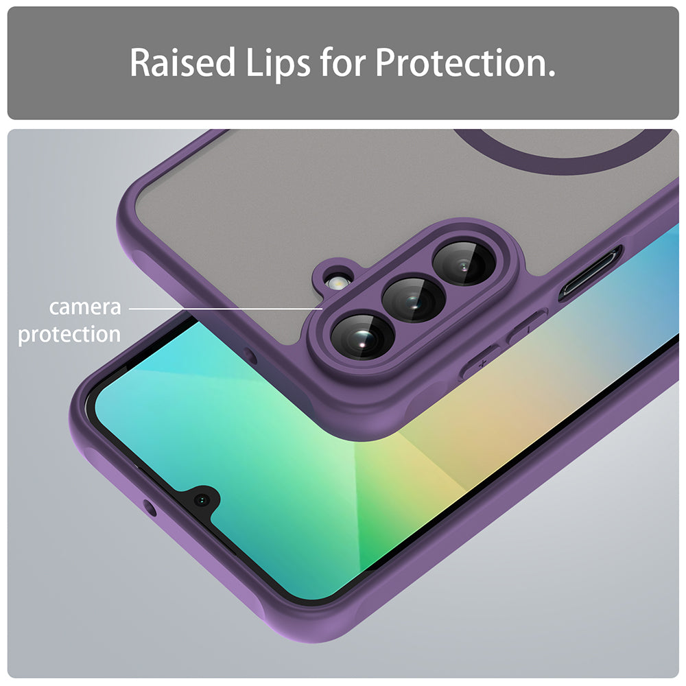Custodia MagSafe per Samsung Galaxy A26 A266, Techsuit, HaloFrost II, Viola