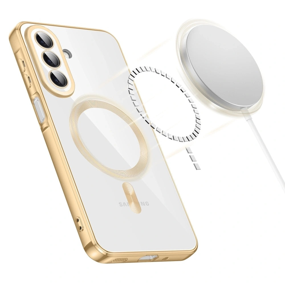 Custodia MagSafe per Samsung Galaxy A27 5G, Techsuit, Luxury Crystal, Blu Scuro